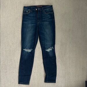 Women's Blue Distressed Jeans